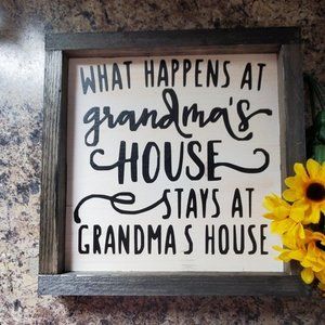 Handcrafted | Grandma's House Sign - Wall Art
